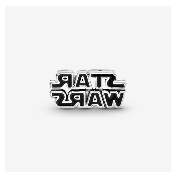 FIRM - Authentic Pandora Star Wars Silver 3D Logo Charm - Picture 5 of 11